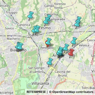 Mappa Via C.M. Maggi, 20855 Lesmo MB, Italia (1.99632)
