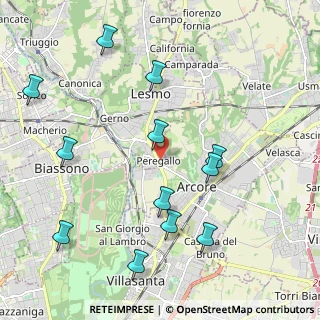 Mappa Via C.M. Maggi, 20855 Lesmo MB, Italia (2.34083)