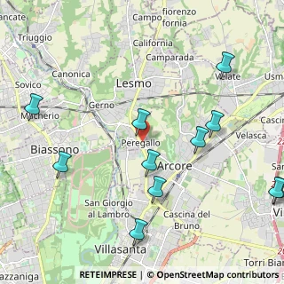 Mappa Via C.M. Maggi, 20855 Lesmo MB, Italia (2.55273)