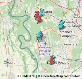 Mappa Aeroporto Milano Malpensa Hangar est, 21019 Somma lombardo VA, Italia (3.49)
