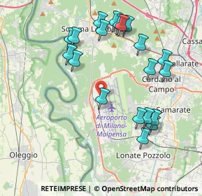 Mappa Aeroporto Milano Malpensa Hangar est, 21019 Somma lombardo VA, Italia (4.2495)