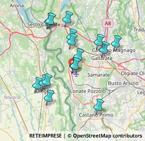 Mappa Aeroporto Milano Malpensa Hangar est, 21019 Somma lombardo VA, Italia (6.88125)