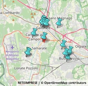 Mappa Via Fosse Ardeatine, 21017 Samarate VA, Italia (3.216)