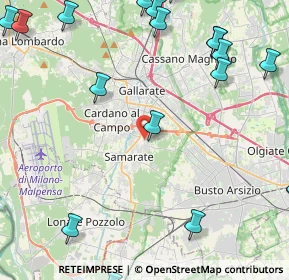 Mappa Via Fosse Ardeatine, 21017 Samarate VA, Italia (6.501)