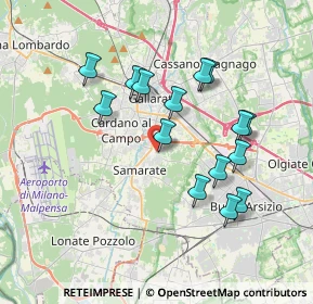 Mappa Via Fosse Ardeatine, 21017 Samarate VA, Italia (3.424)