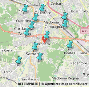 Mappa Via Fosse Ardeatine, 21017 Samarate VA, Italia (1.98917)