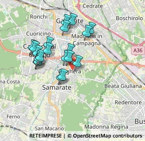 Mappa Via Fosse Ardeatine, 21017 Samarate VA, Italia (1.5695)