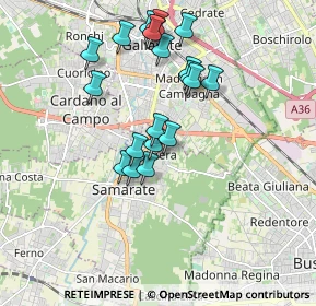 Mappa Via Fosse Ardeatine, 21017 Samarate VA, Italia (1.6765)