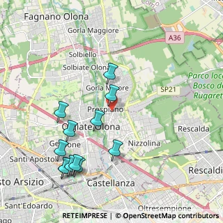 Mappa Unnamed Road, 21055 Gorla minore VA, Italia (2.2125)