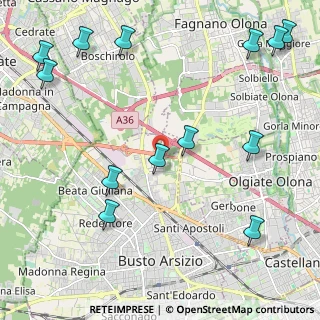 Mappa Strada Comunale per Cassano Magnago, 21052 Busto Arsizio VA, Italia (2.84077)