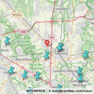 Mappa Via Bernardino Luini, 21040 Gerenzano VA, Italia (6.6125)