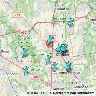 Mappa Via Bernardino Luini, 21040 Gerenzano VA, Italia (3.71846)