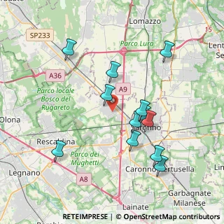 Mappa Via Bernardino Luini, 21040 Gerenzano VA, Italia (3.66167)