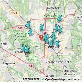 Mappa Via Bernardino Luini, 21040 Gerenzano VA, Italia (3.066)
