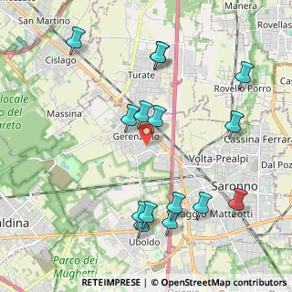 Mappa Via Bernardino Luini, 21040 Gerenzano VA, Italia (2.25733)
