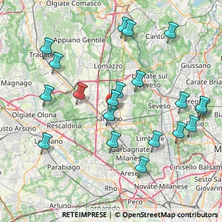 Mappa Via Trento, 21047 Saronno VA, Italia (9.2115)