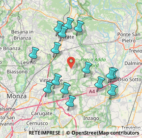 Mappa 20884 Sulbiate MB, Italia (7.456)