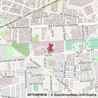 Mappa Via Po, 39 B, 20831 Cesano Maderno, Monza e Brianza (Lombardia)