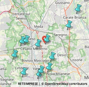 Mappa Via Po, 20831 Cesano Maderno MB, Italia (4.5775)