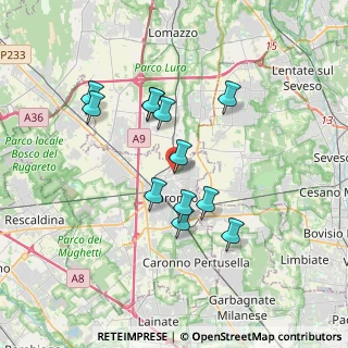 Mappa Via Angelico, 21047 Saronno VA, Italia (3.09583)