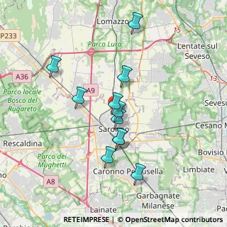 Mappa Via Angelico, 21047 Saronno VA, Italia (3.09455)
