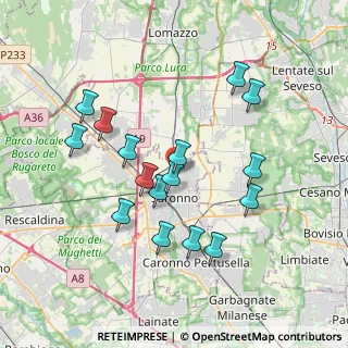 Mappa Via Angelico, 21047 Saronno VA, Italia (3.53)