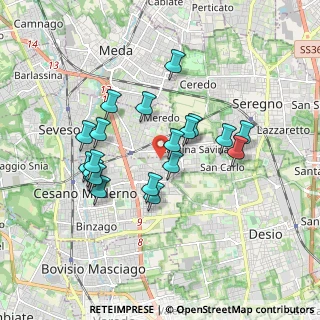 Mappa Via Po, 20031 Cesano Maderno MB, Italia (1.6075)