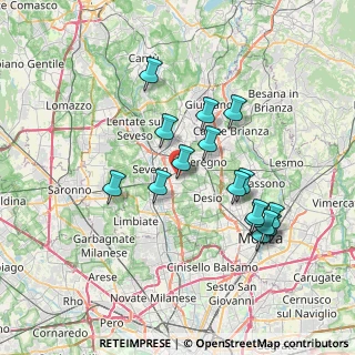 Mappa Via Po, 20031 Cesano Maderno MB, Italia (6.83563)
