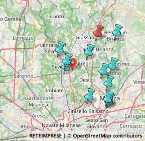 Mappa Via Po, 20031 Cesano Maderno MB, Italia (7.20538)