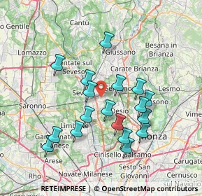 Mappa Via Po, 20031 Cesano Maderno MB, Italia (6.80556)