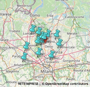 Mappa Via Po, 20031 Cesano Maderno MB, Italia (8.54615)