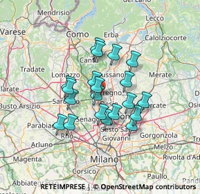 Mappa Via Po, 20031 Cesano Maderno MB, Italia (10.3765)