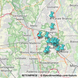 Mappa Via Po, 20031 Cesano Maderno MB, Italia (3.39231)