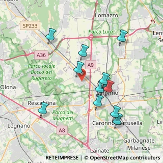 Mappa Via Palestrina, 21040 Gerenzano VA, Italia (3.68417)