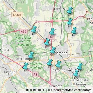 Mappa Via Palestrina, 21040 Gerenzano VA, Italia (4.55385)