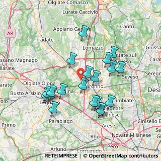 Mappa Via Palestrina, 21040 Gerenzano VA, Italia (6.836)