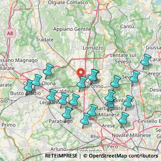 Mappa Via Palestrina, 21040 Gerenzano VA, Italia (8.6615)