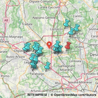 Mappa Via Palestrina, 21040 Gerenzano VA, Italia (6.661)