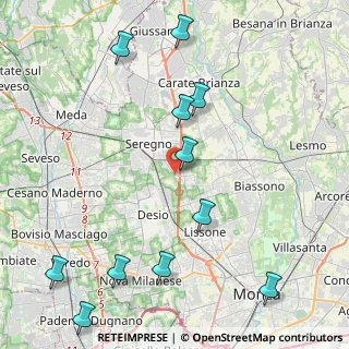 Mappa Via Lombardia, 20038 Seregno MB, Italia (5.28818)