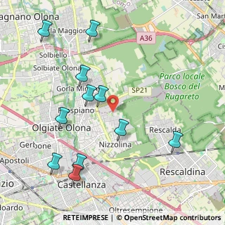 Mappa Via Bracciano, 21050 Marnate VA, Italia (2.29182)