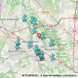 Mappa Via Bracciano, 21050 Marnate VA, Italia (3.82438)
