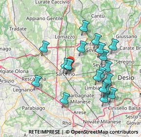 Mappa Via Papa Pio XI, 21042 Saronno VA, Italia (7.0625)