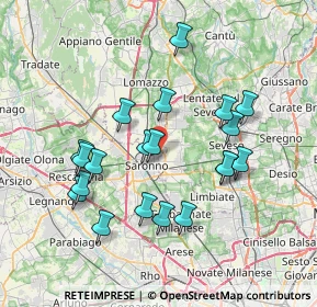 Mappa Via Papa Pio XI, 21042 Saronno VA, Italia (7.07)