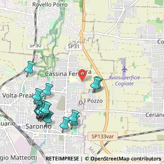 Mappa Via Papa Pio XI, 21042 Saronno VA, Italia (1.318)