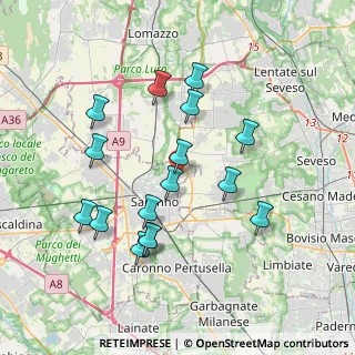 Mappa Via Papa Pio XI, 21042 Saronno VA, Italia (3.6)
