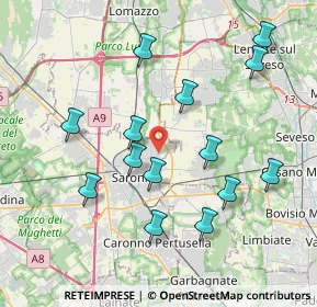 Mappa Via Papa Pio XI, 21042 Saronno VA, Italia (3.89786)
