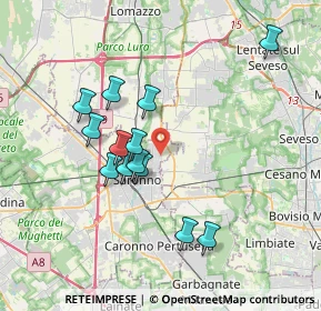 Mappa Via Papa Pio XI, 21042 Saronno VA, Italia (3.29769)
