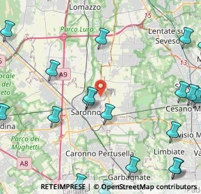 Mappa Via Papa Pio XI, 21042 Saronno VA, Italia (6.1995)