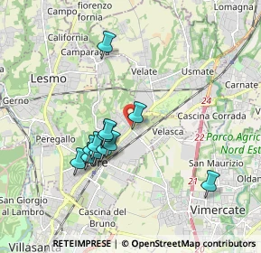 Mappa Via Rodolfo Fumagalli, 20862 Arcore MB, Italia (1.5825)