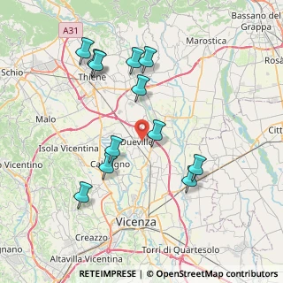 Mappa Via Garibaldi, 36031 Dueville VI, Italia (7.71583)